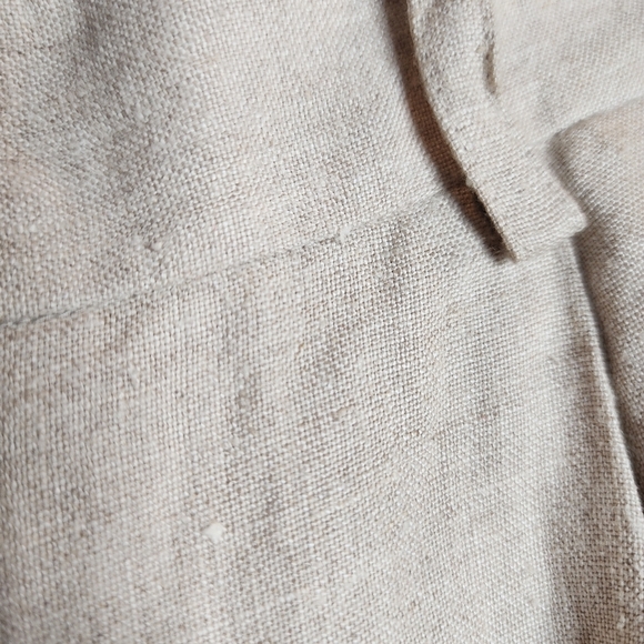 NWT Vintage Nordstrom Linen Beige highrise pleated lined shorts. Size 16 - Picture 13 of 16